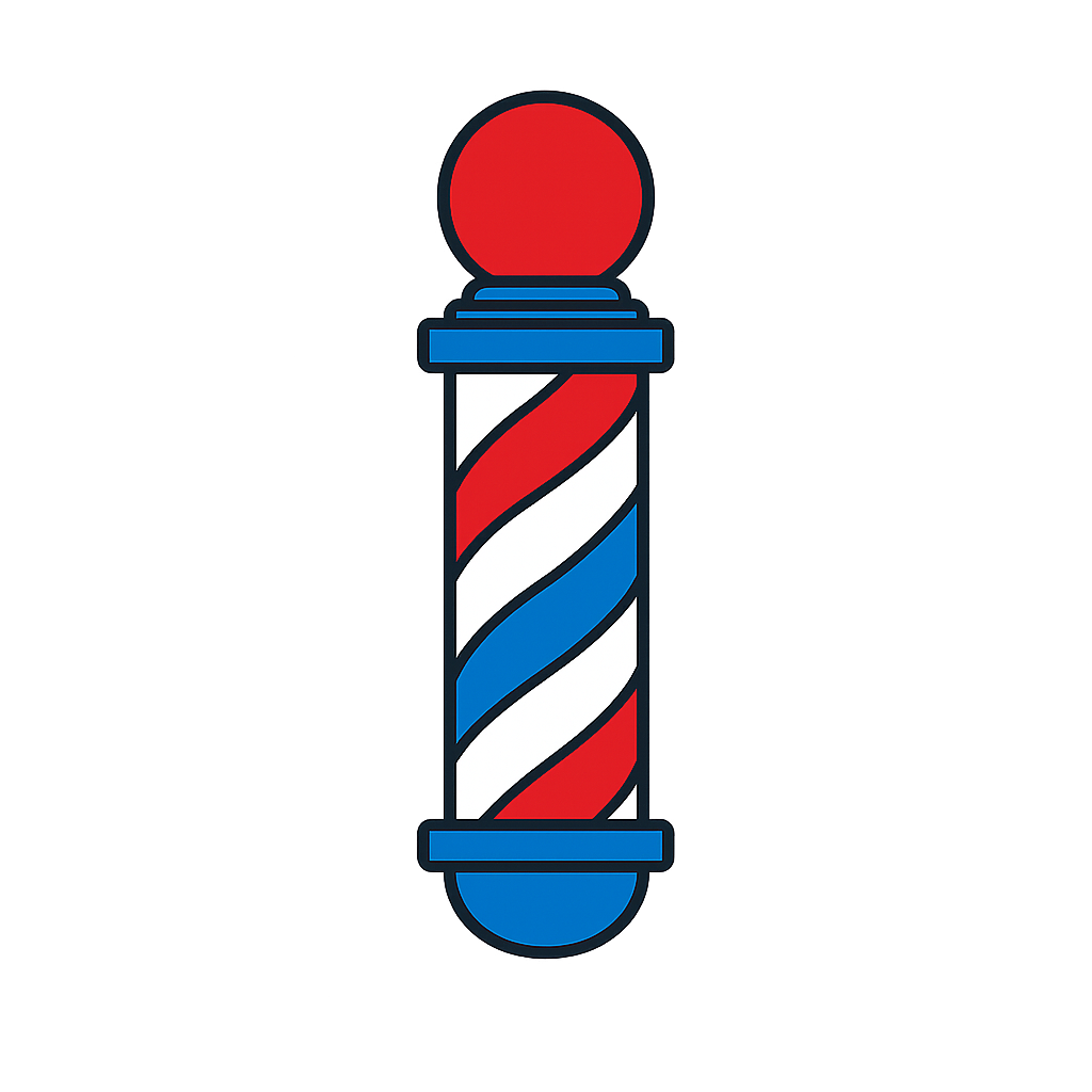TD Modern Barbershop Logo